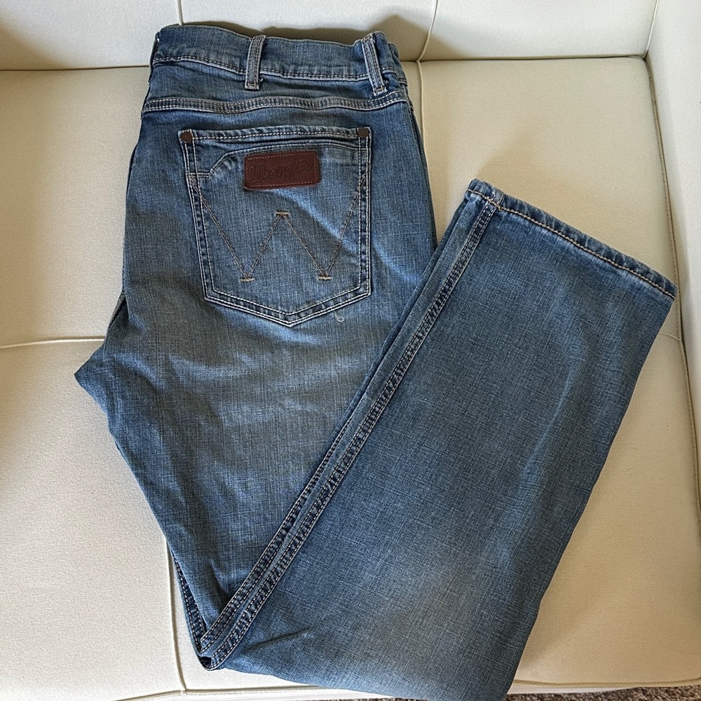 WRANGLER RETRO, Slim Straight Jeans, size 36x32
